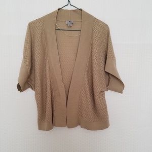 Worthington Beautiful Tan Open Shrug/Jacket